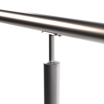 Pfosten Boden 42,4 Geländer Balkon Treppengeländer Steher Rundrohr Edelstahl V2A